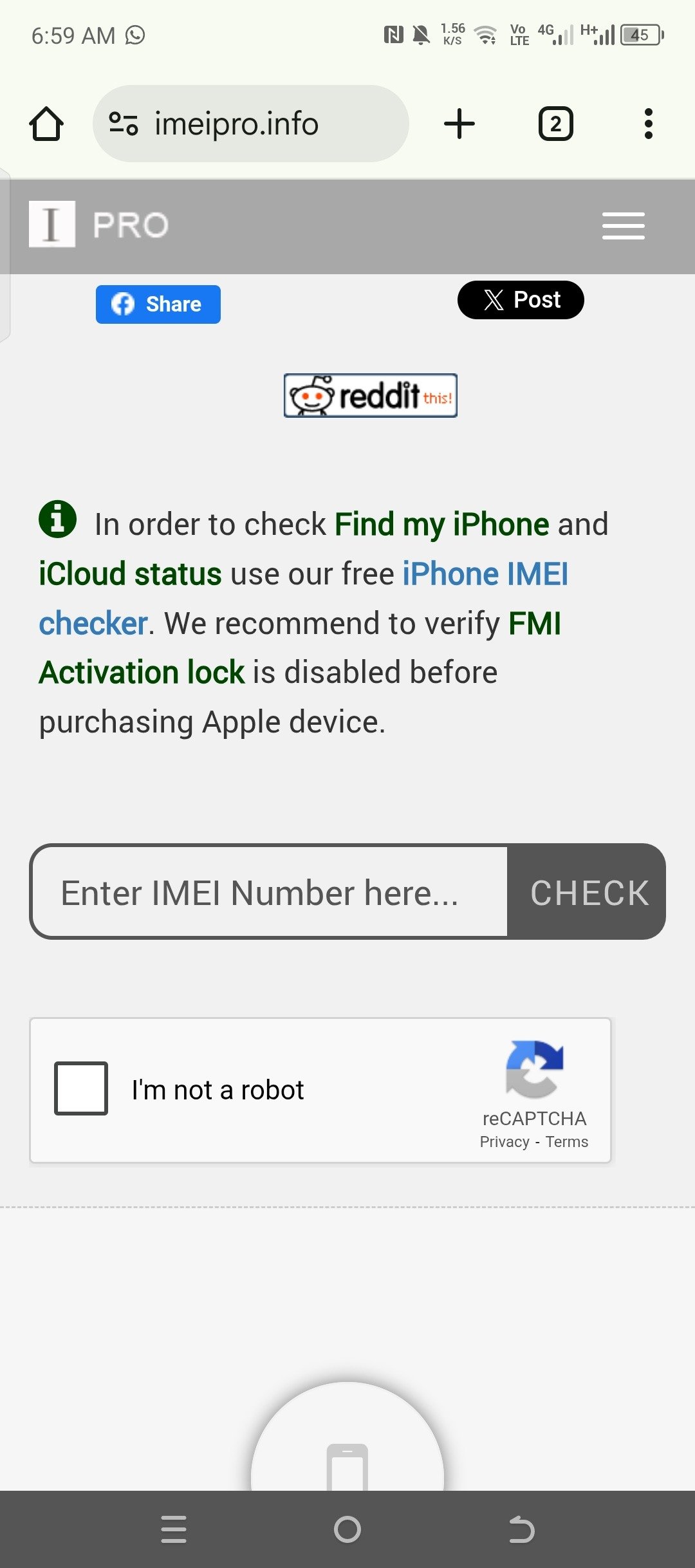 How to check Mobile IMEI Number